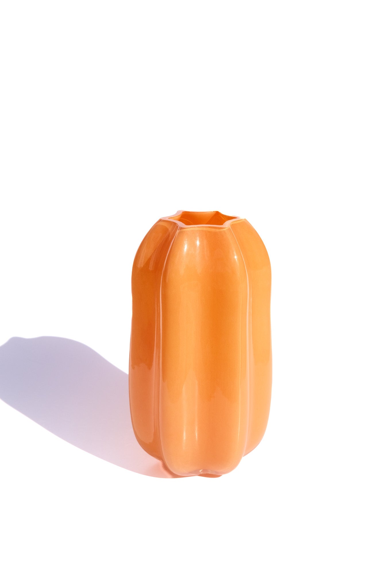 Pumpkin Curve Vase