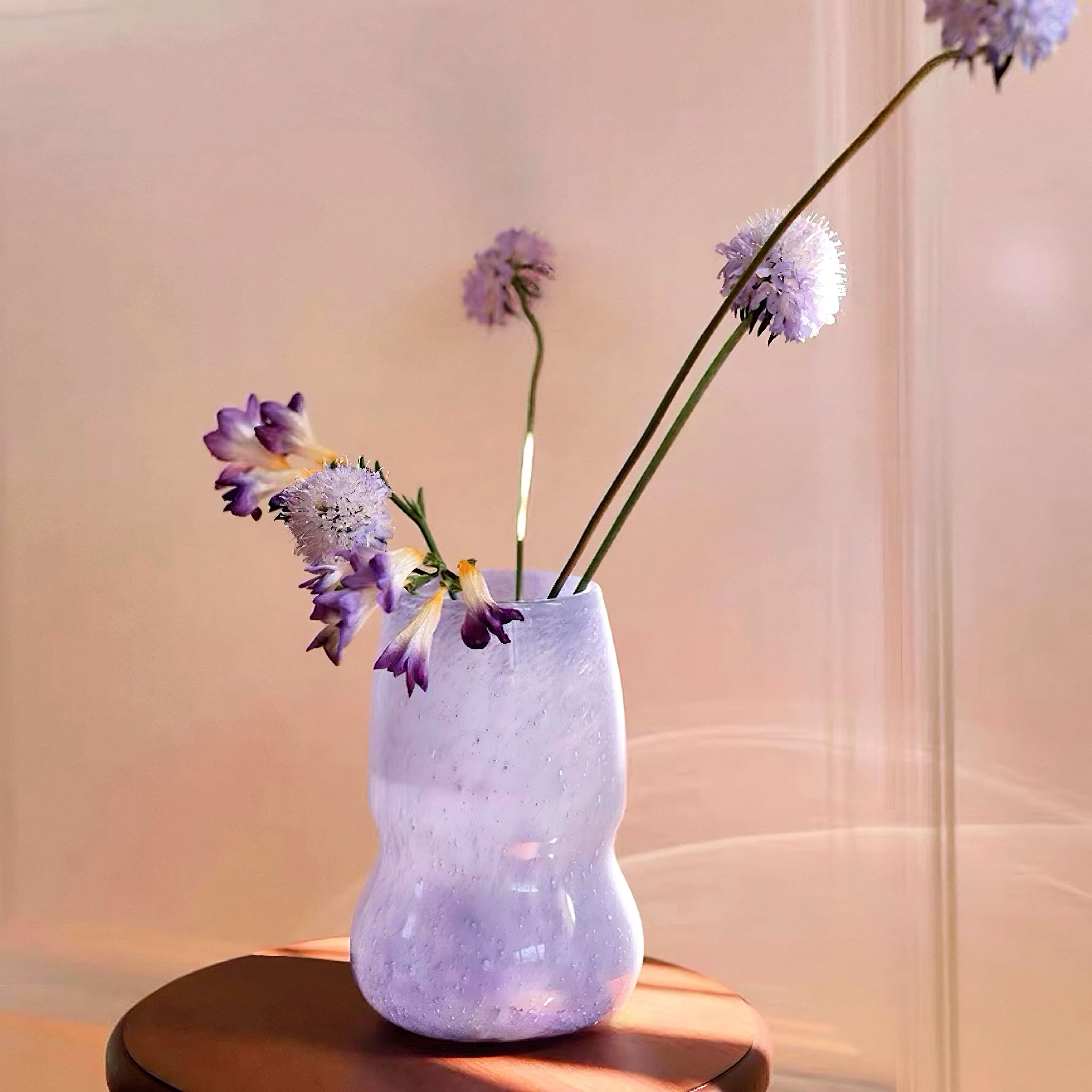 Lavender Whisper Glow Vase