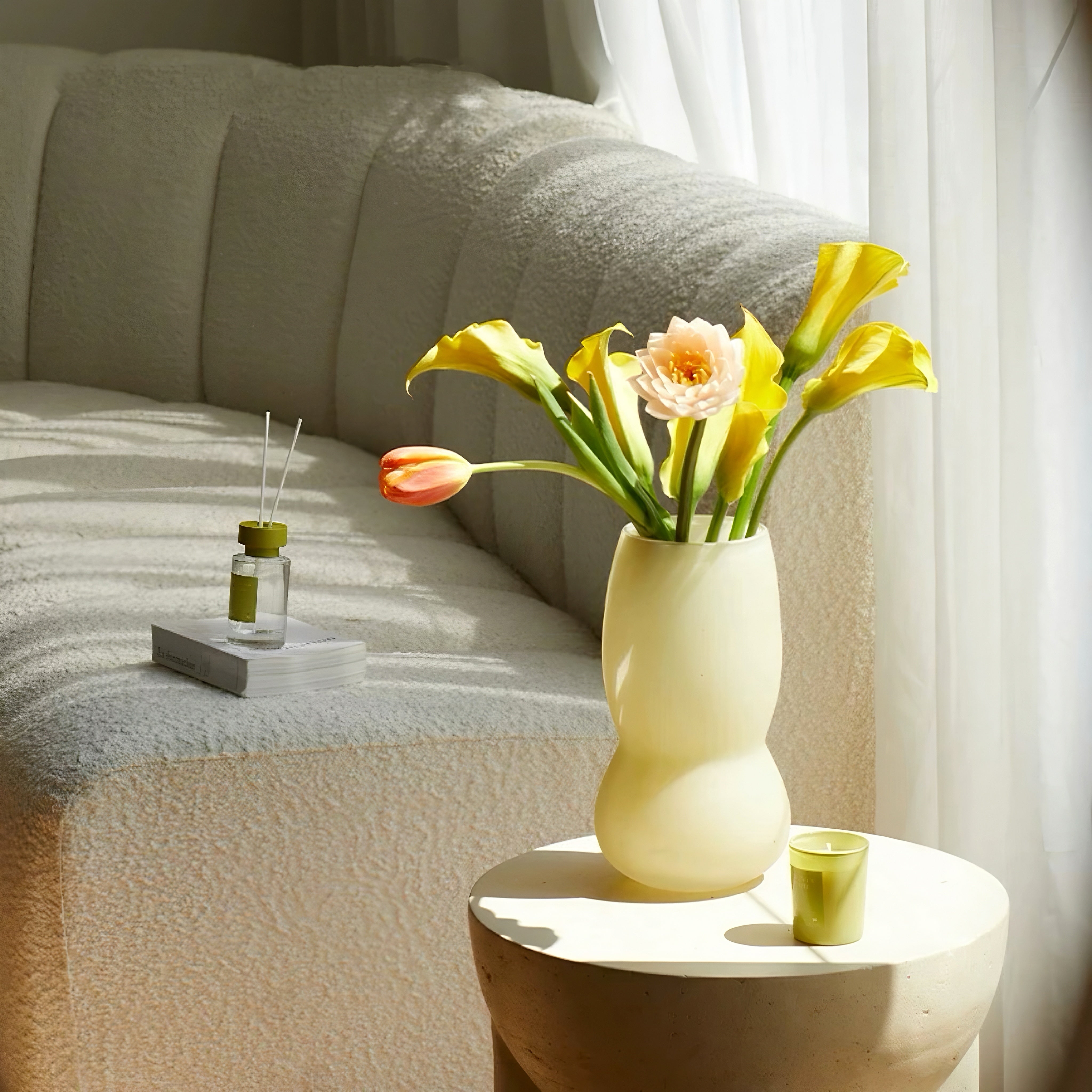 Ivory Serenity Bloom Vase