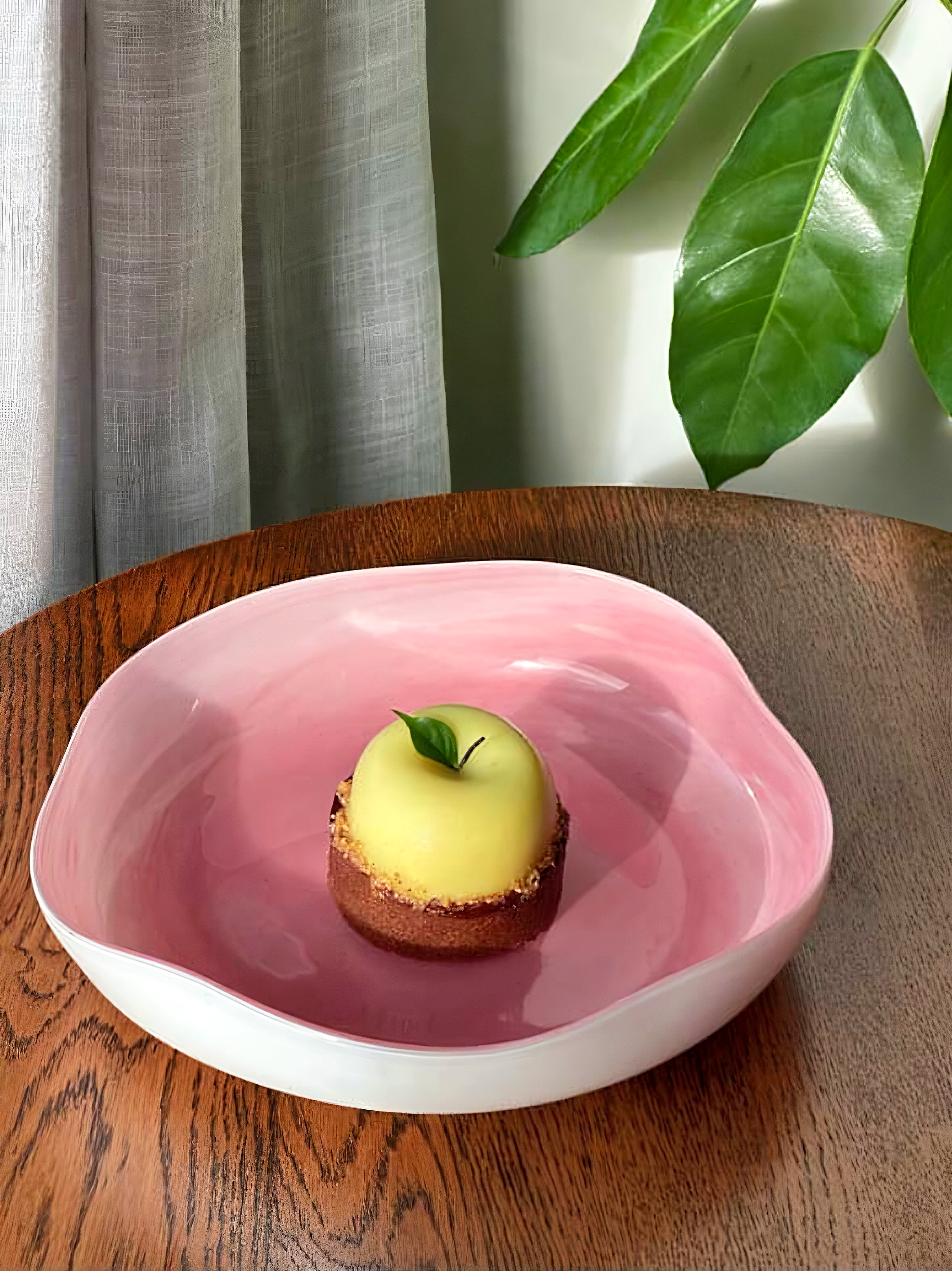 Blush Wave Ceramic Plate