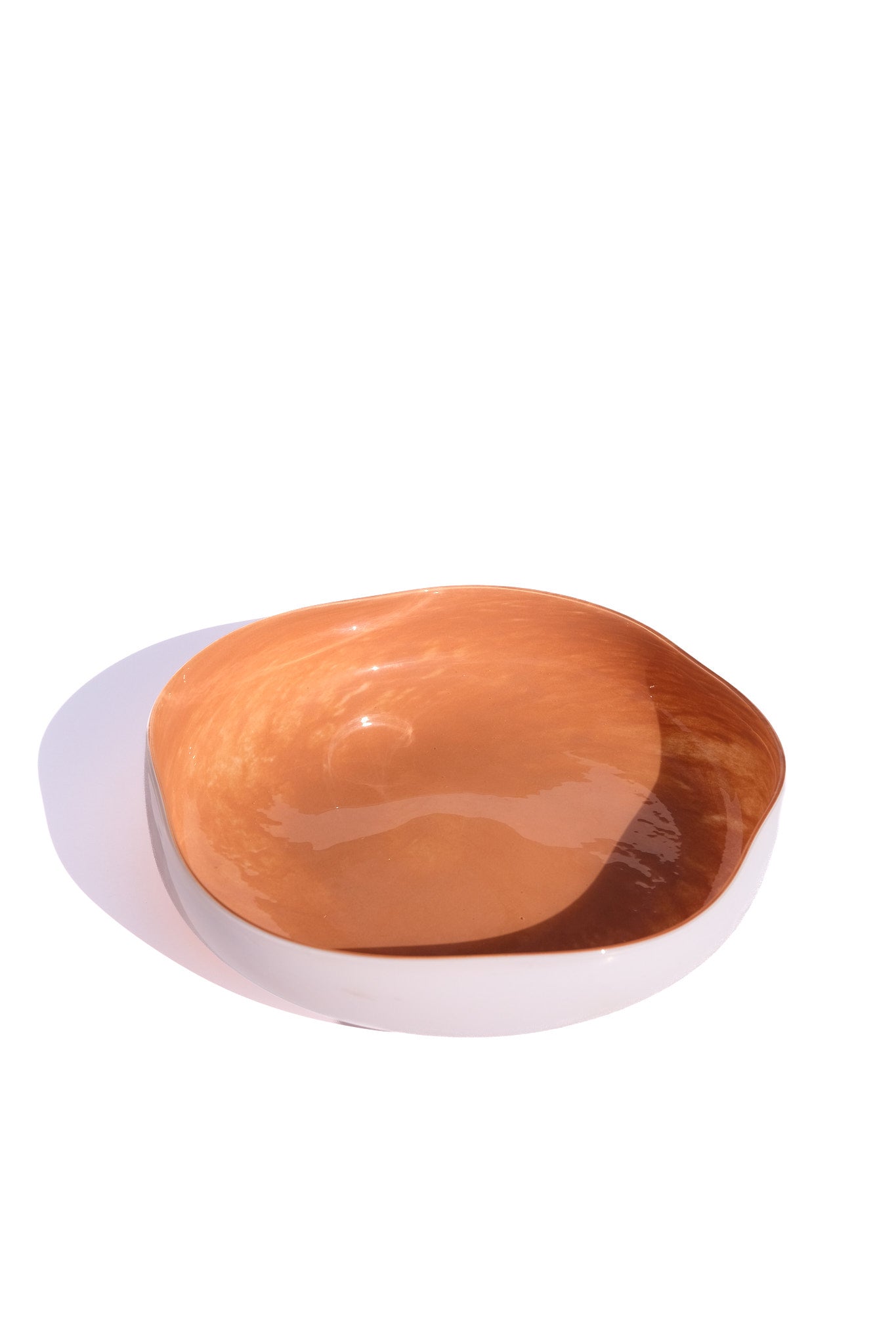Amber Wave Ceramic Plate