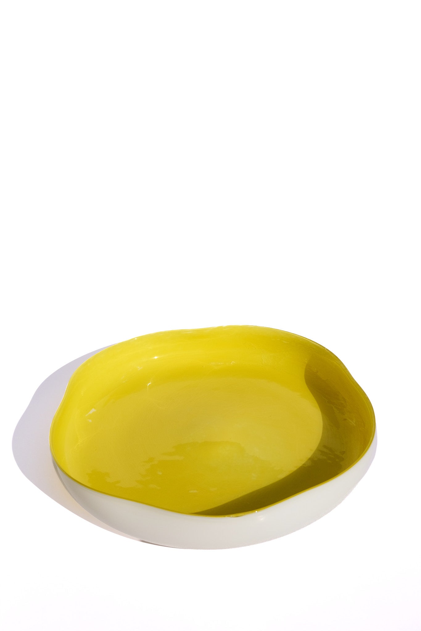 Lemon Wave Ceramic Plate