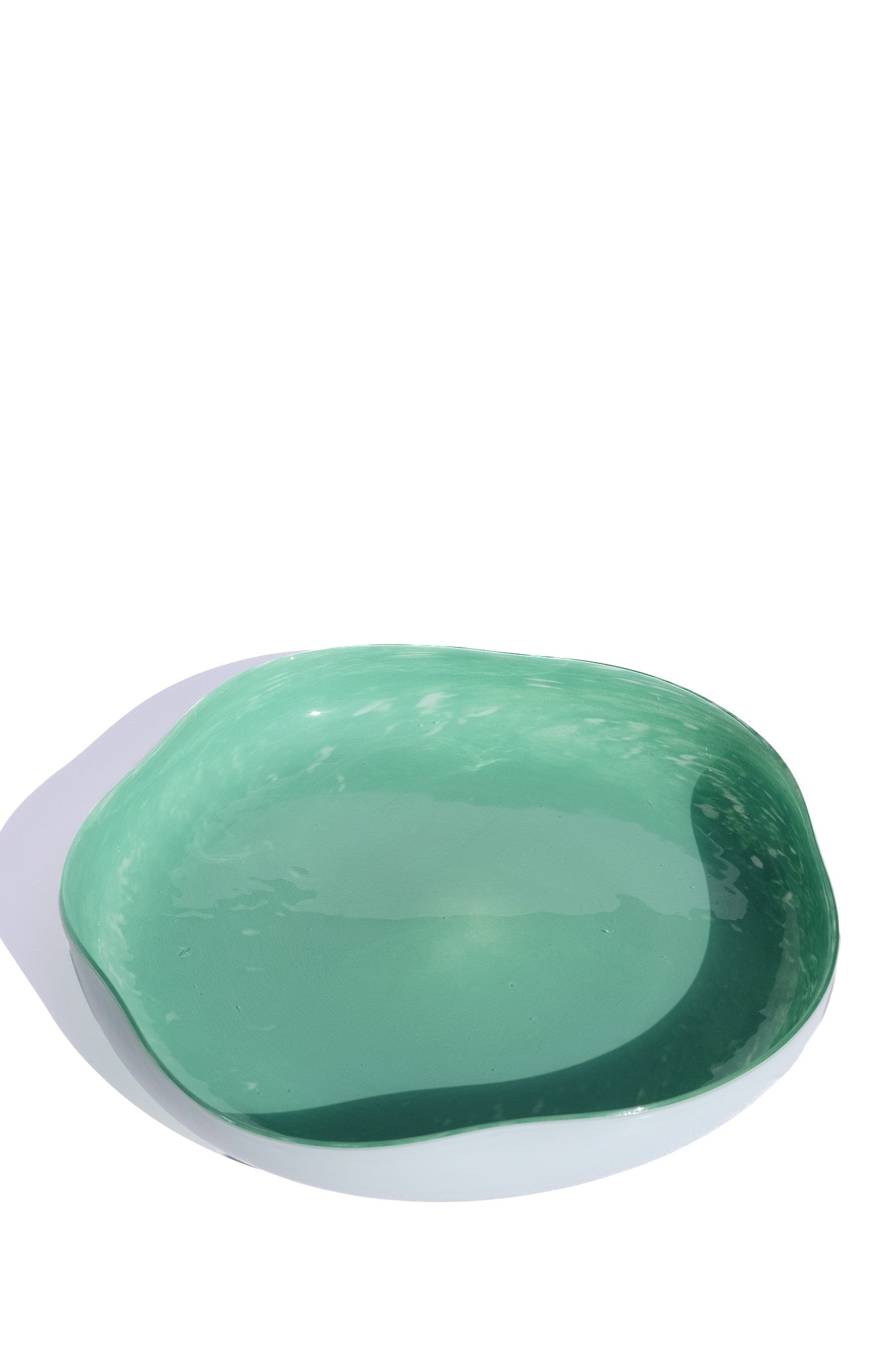 Mint Wave Ceramic Plate