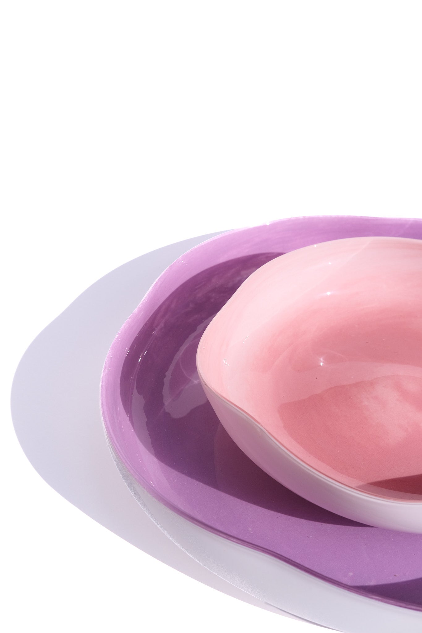 Lavender Wave Ceramic Plate