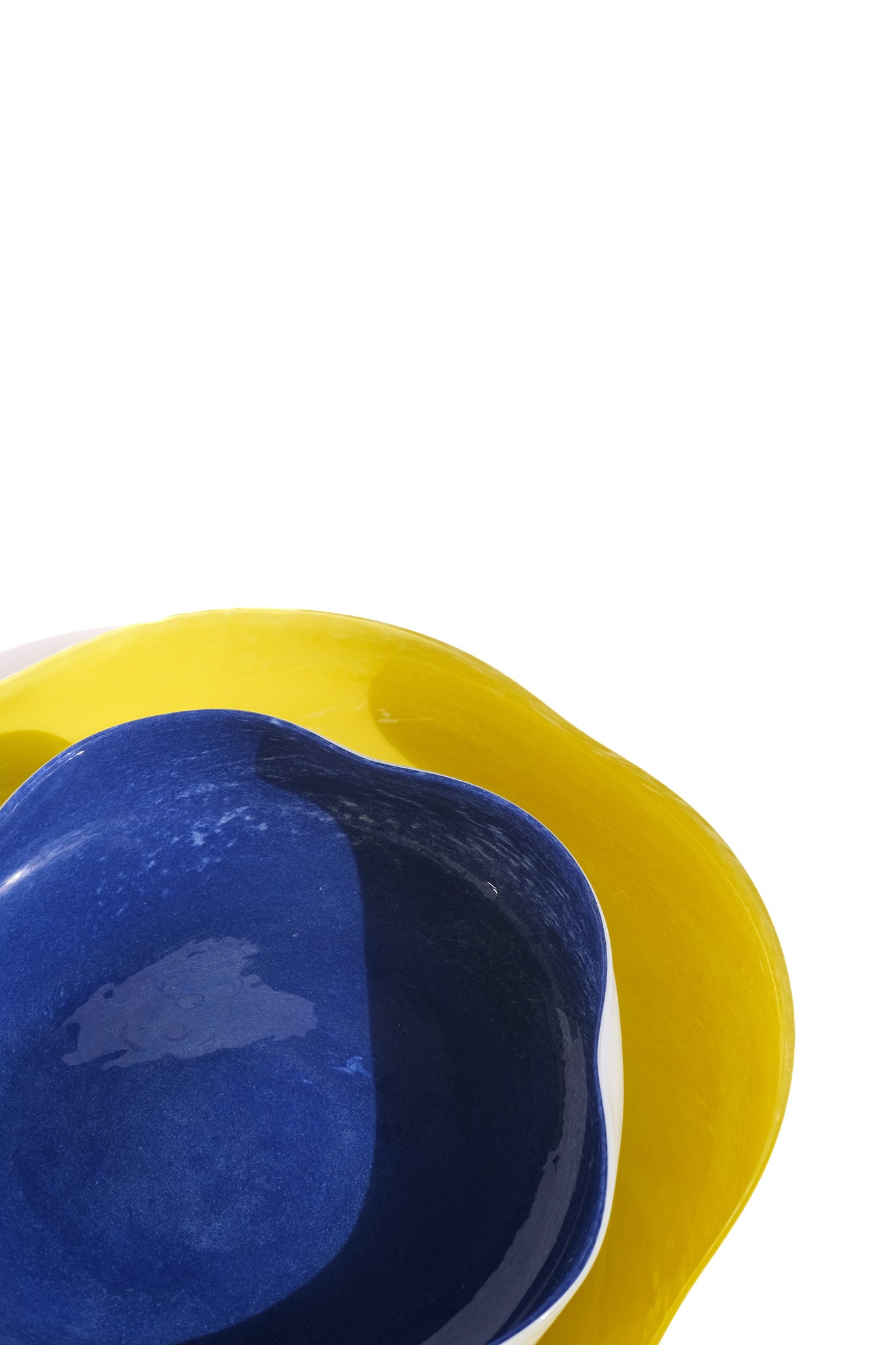 Lemon Wave Ceramic Plate