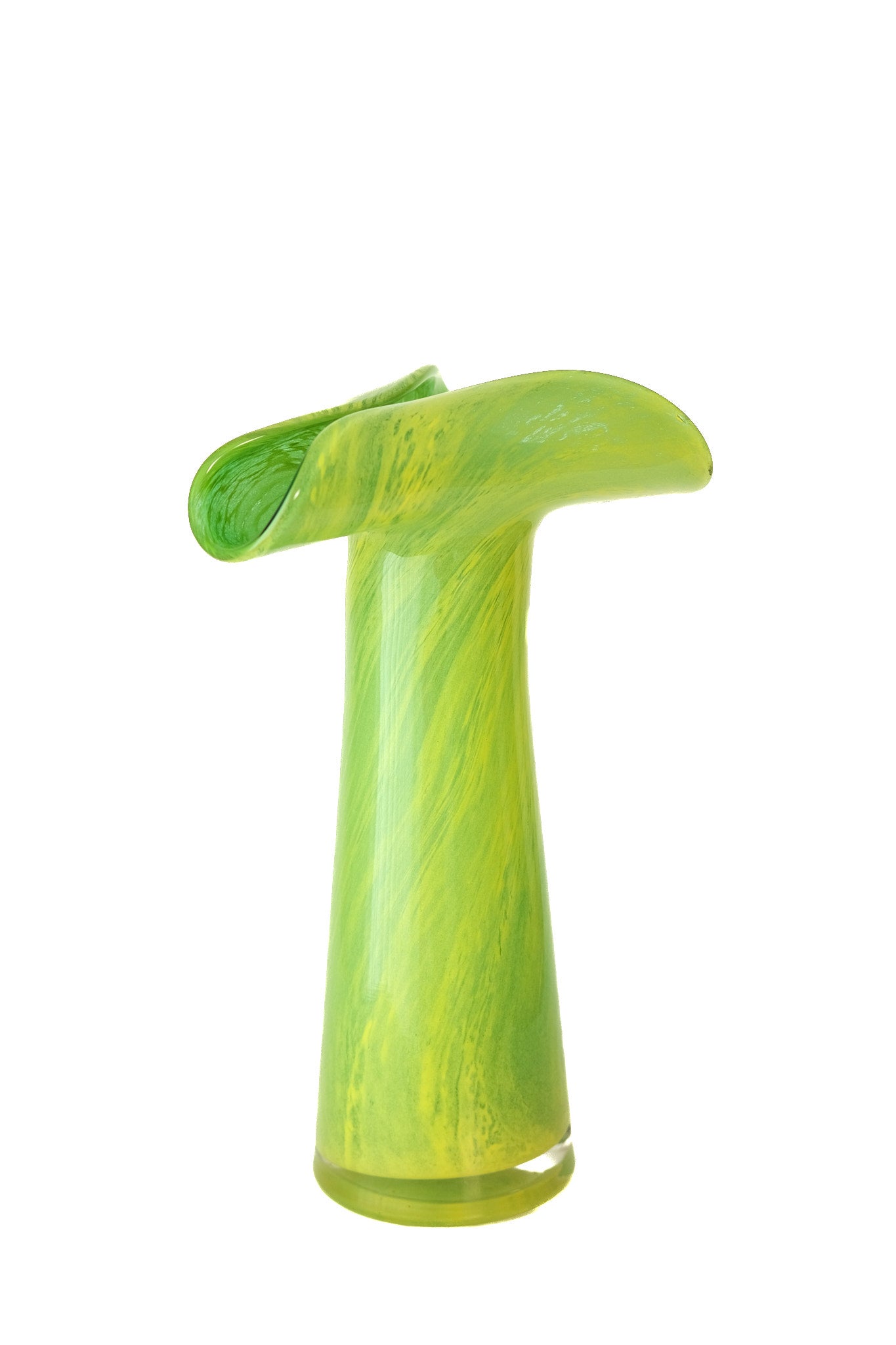 Green Whirl Vase